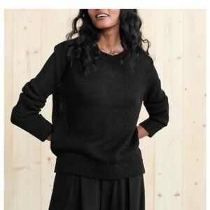 Jenni Kayne Navy linen sweater size xs